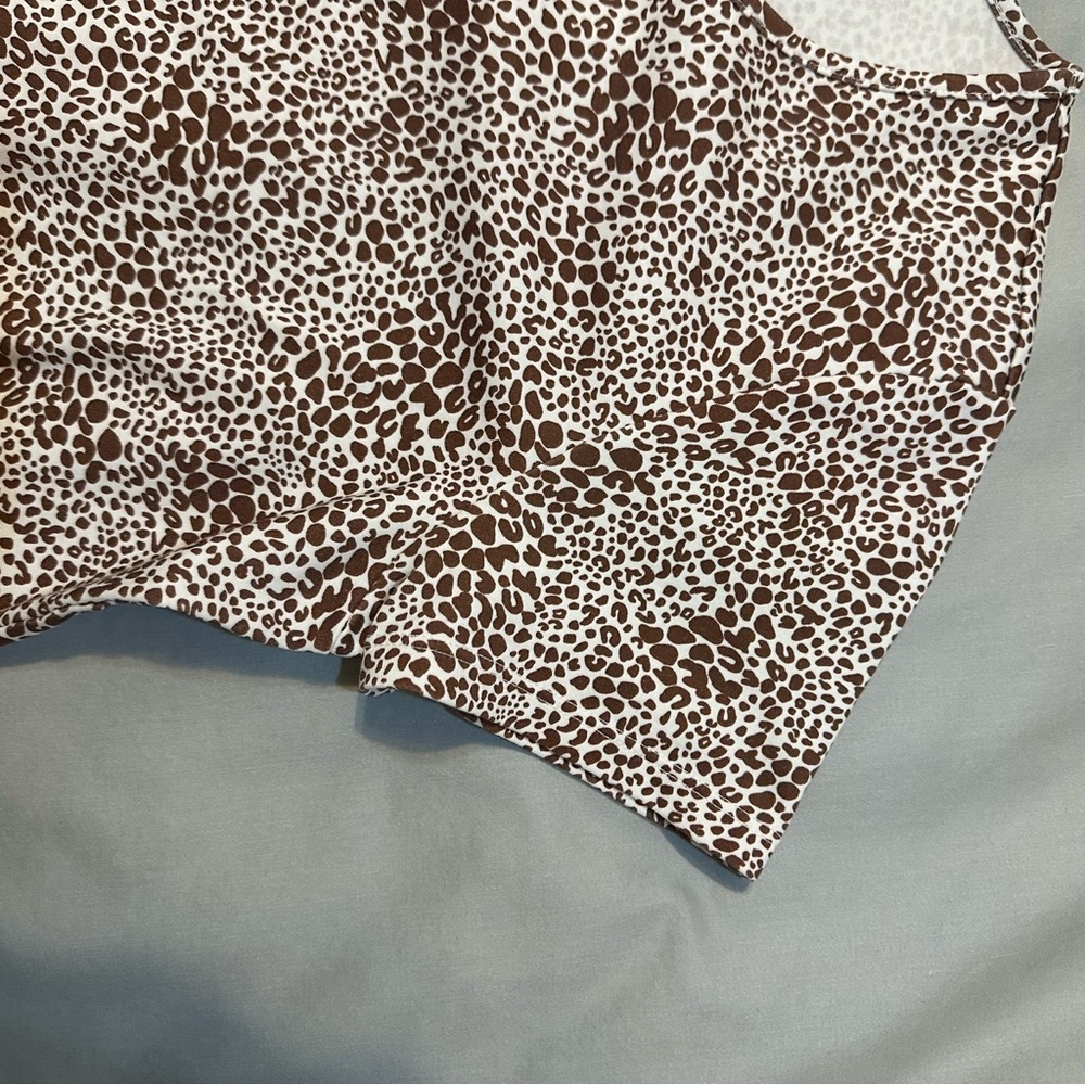 Lands’ End Women’s Large Cotton Animal Print Nightgown Short Sleeve - Picture 9 of 9